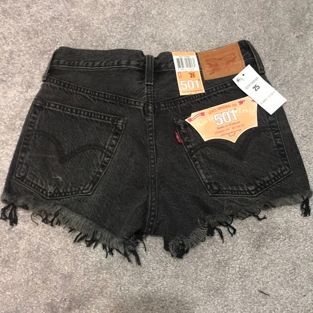 Levi’s distressed shorts